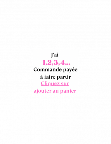 Je veux faire partir...